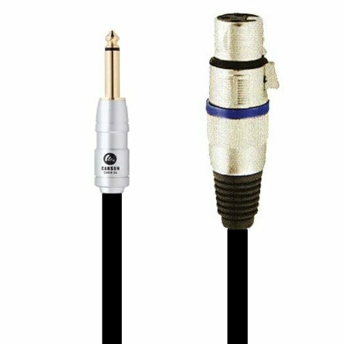 Carson 30FT Audio Cable XLR Female To Mono Jack