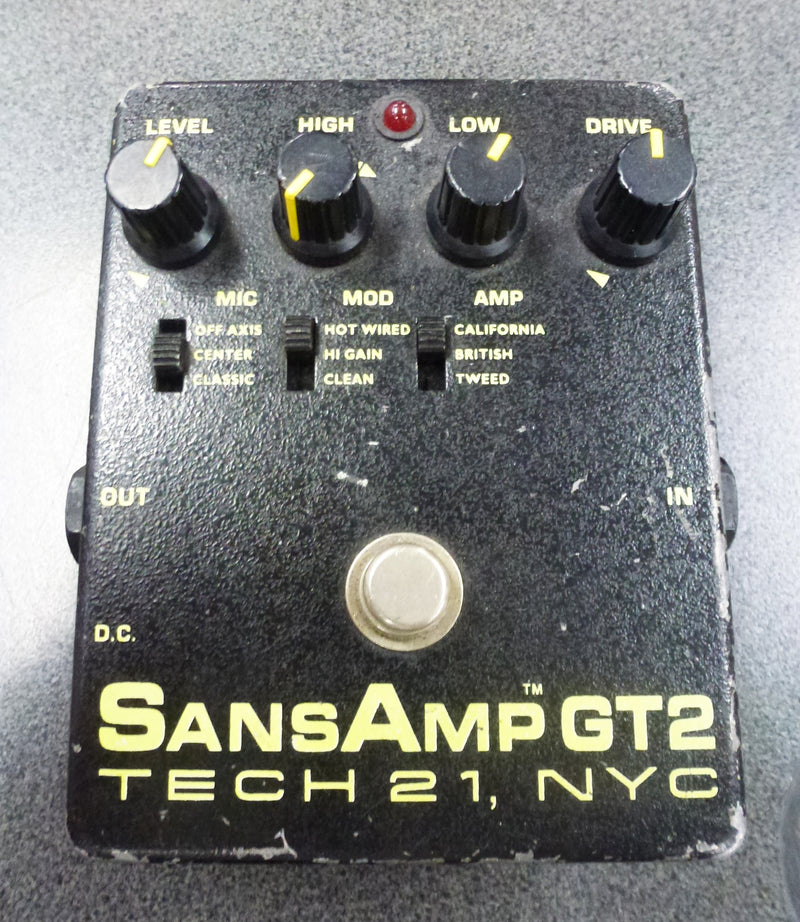 Vintage GT-2 Tech 21 Sansamp Guitar /Amp Simulator Pedal