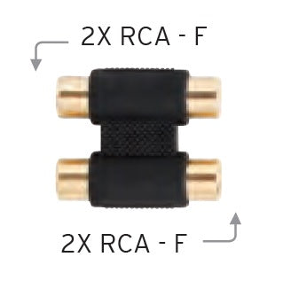 MMC 2 x RCA (F) to 2 x RCA (F) Connector