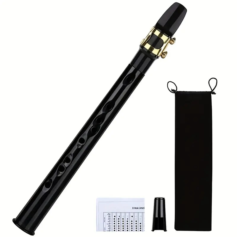 MMC Mini Pocket Saxophone 8 Hole Alto Range, Portable Recorder for Breath Practice