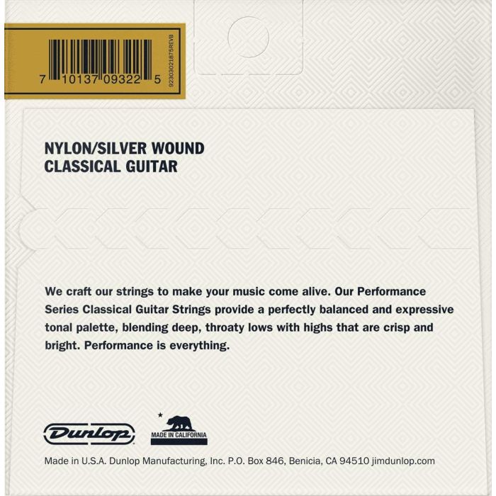 Jim Dunlop Performance Nylon Classical Guitar Strings Normal Tension