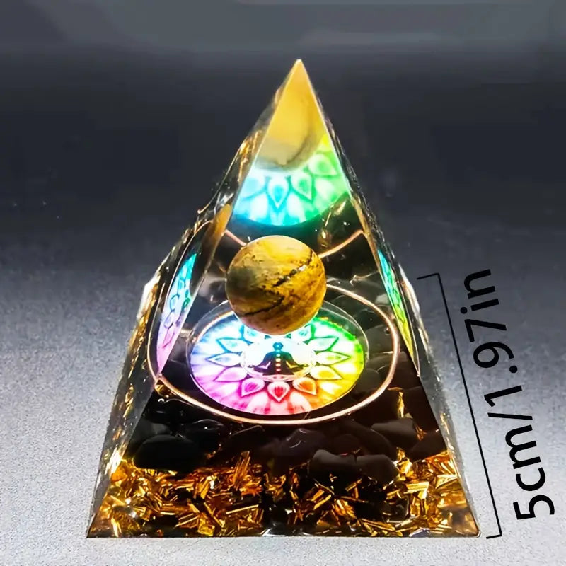 MMC Natural Crystal Orgone Pyramid