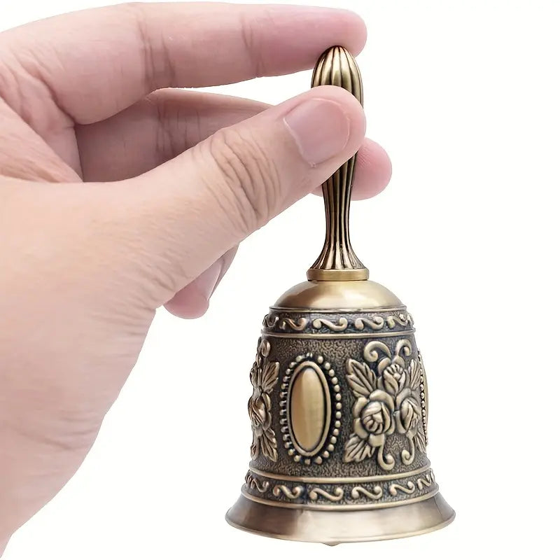 MMC Brass Hand Bell, Wedding Bells Eid Al-Adha Mubarak Call Bell 11.3cm X 5.4cm