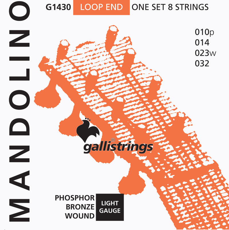 Galli Mandolin Strings 10-32 Phosphor Bronze Light