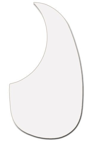 MMC Acoustic Scratch-plate Teardrop Style Clear