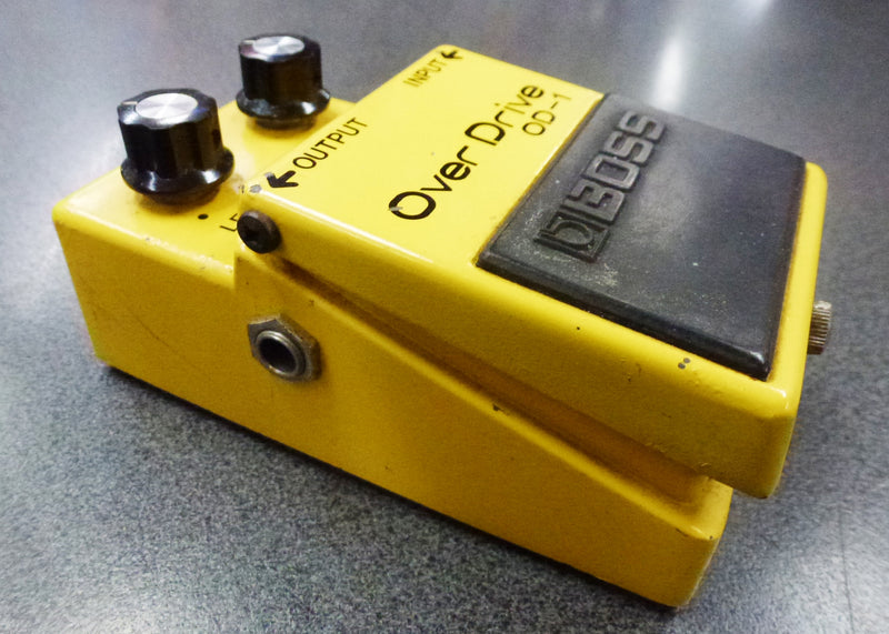 VINTAGE Boss OD-1 Overdrive Pedal 1979 Black Label MIJ RC3403ADB Chip