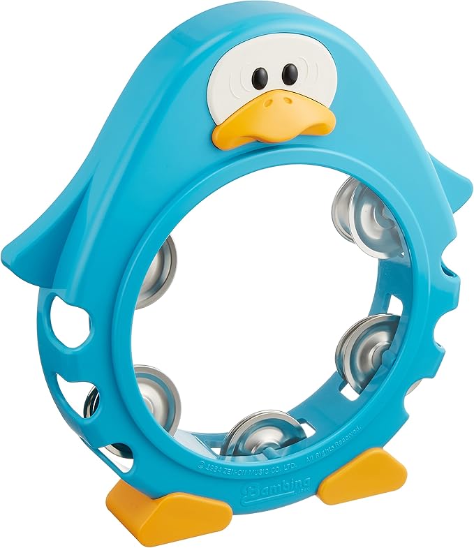 Bambina tambourine Penguin Blue