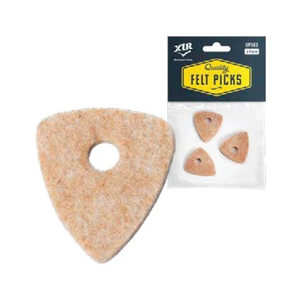 XTR Felt Ukulele Picks 3 pack