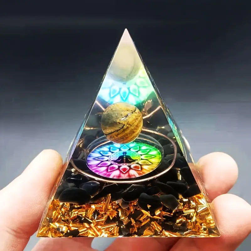 MMC Natural Crystal Orgone Pyramid