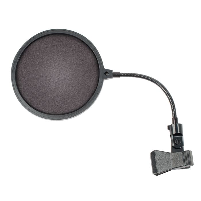 6 inch Mic Pop Filter With 6 inch Mini Gooseneck Clip on